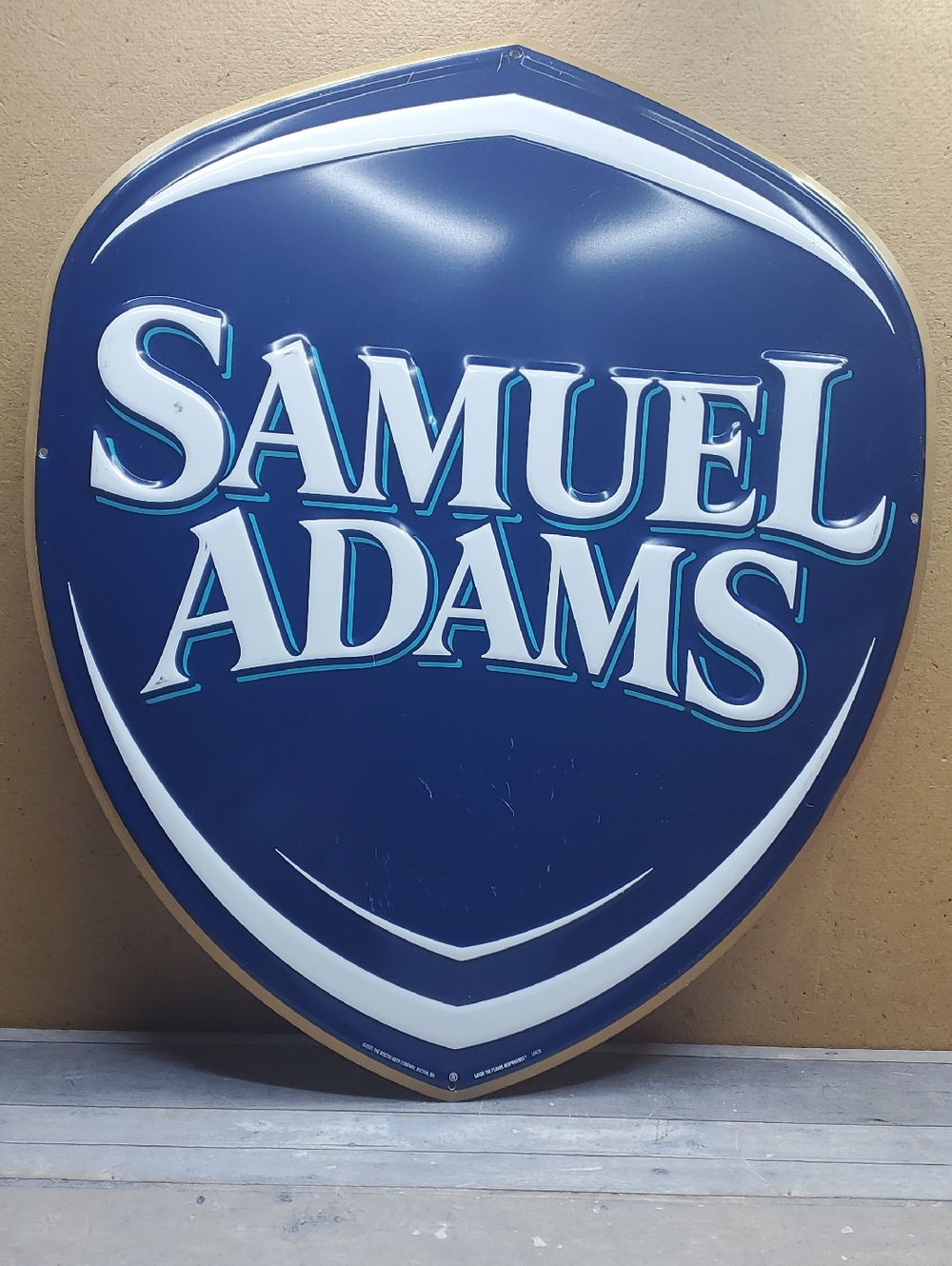 Samuel Adams Boston Lager Metal Beer Bar Tin Tacker Sign
